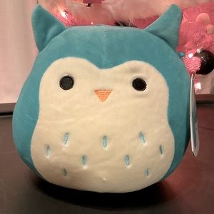 Squishmallow Winston the Owl Teal 7.5” NWT GIFT